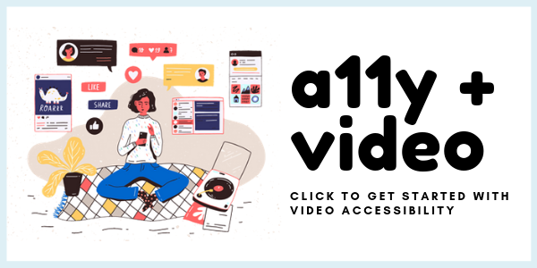 fai clic per iniziare con l'accessibilità video