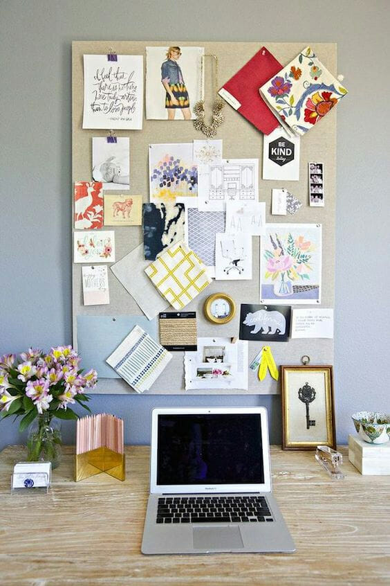 Office inspired online vision board