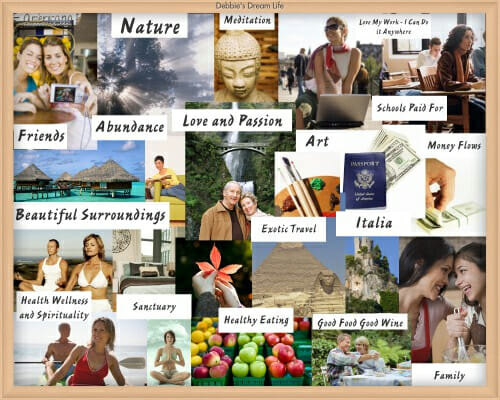 Vision Board zum aktiven Gesetz der Anziehung