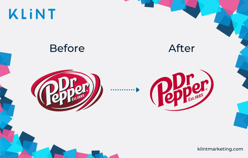 Changement de logo du Dr Pepper.