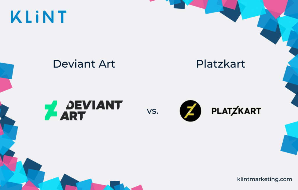 Logo DeviantArt contre Platzkart