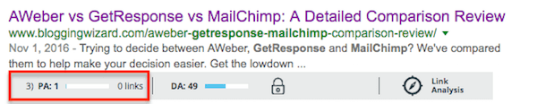 serps 3 getresponse vs mailchimp