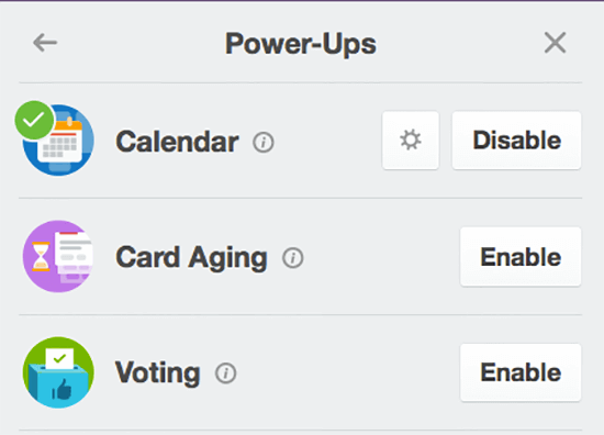Trello takvimi etkinleştir