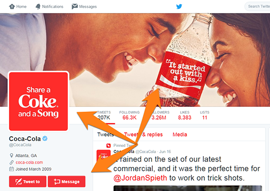 Exemple de tweet de Coca Cola 7