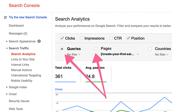 Google Search Console-Abfragen