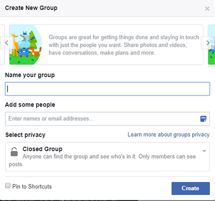 11 Создайте свою собственную группу в Facebook