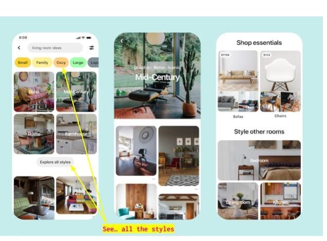 Exemples d'épingles à acheter Pinterest