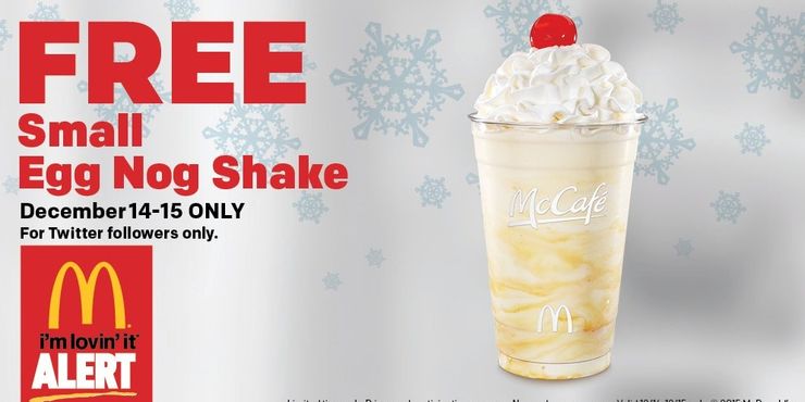 mcDonald yumurta likörü sallamak
