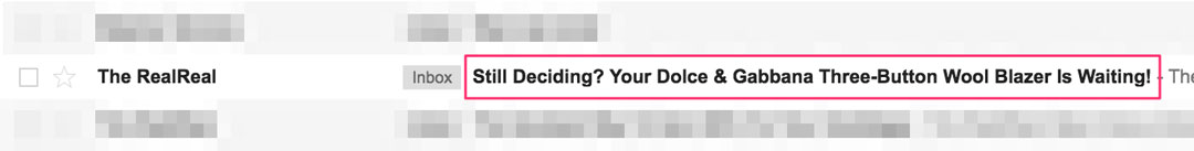 RealReal-Subject-Line-Optimize Edilmiş Real Real Product Shout-Out Subject Line
