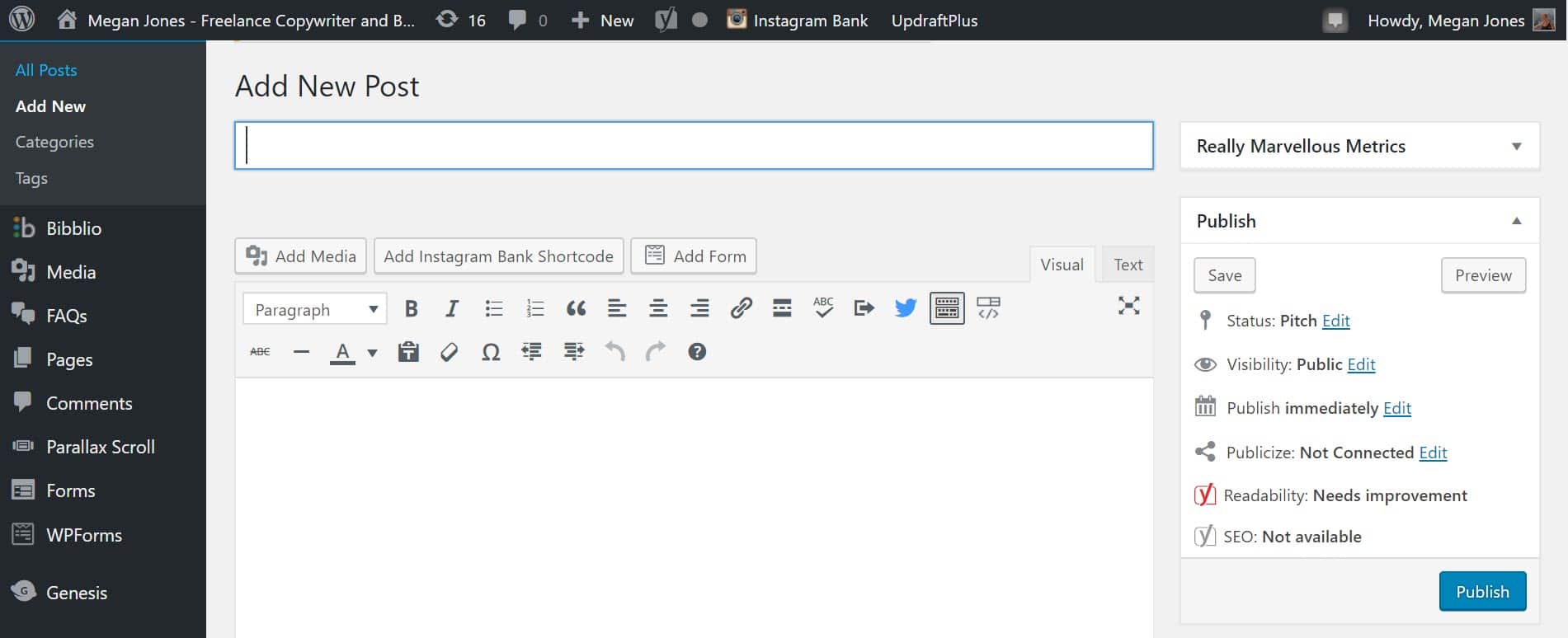 Painel WordPress