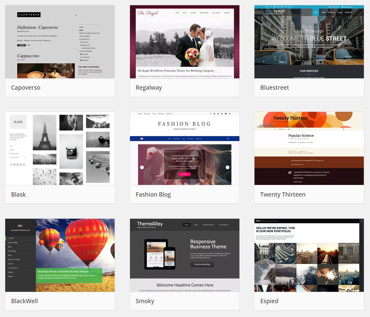 Temas WordPress