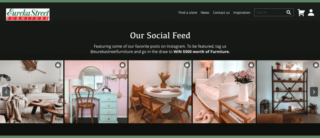 Eureka Street Furniture X Taggbox Commerce