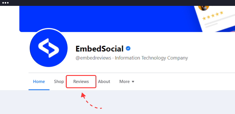 Registerkarte "Facebook-Rezensionen"