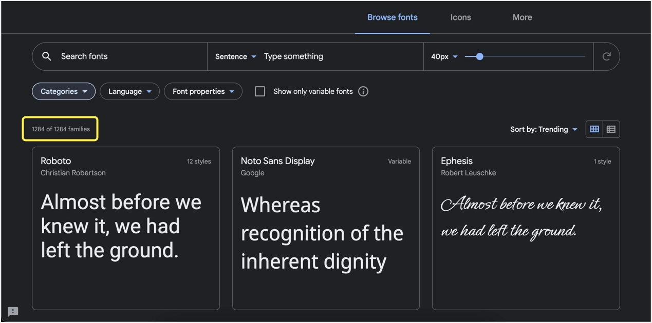 Google Fonts