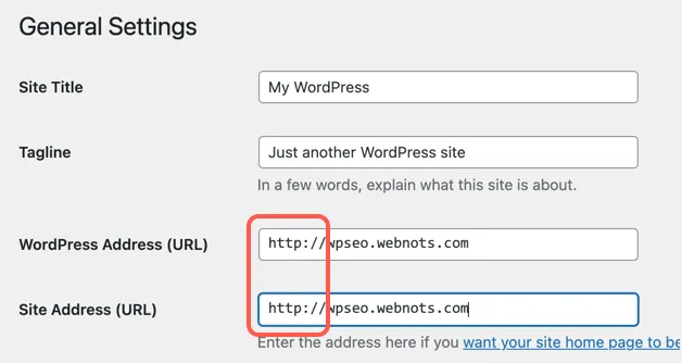 Altere o endereço do site para HTTPS