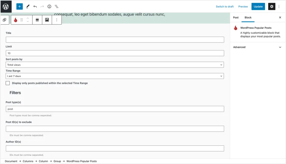 WordPress 熱門帖子插件