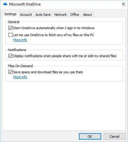 Datei-On-Demand-Check in einem Laufwerk