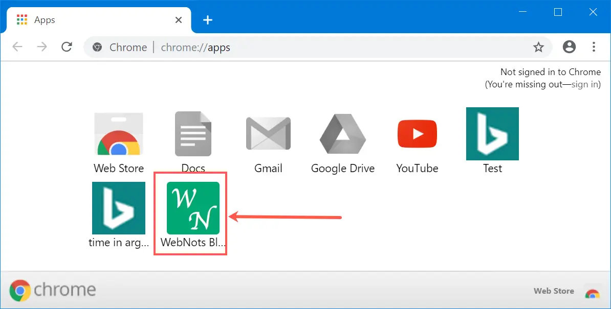 Pintasan di Aplikasi Chrome