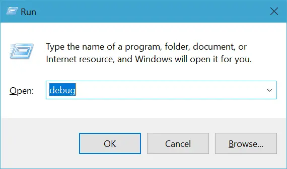 Windows 10에서 명령 실행