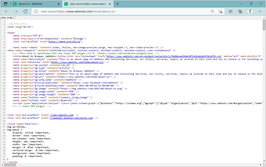 Comment afficher le code source du site Web dans Microsoft Edge ? Affde Marketing