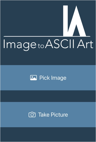 ASCII Art App su iPhone