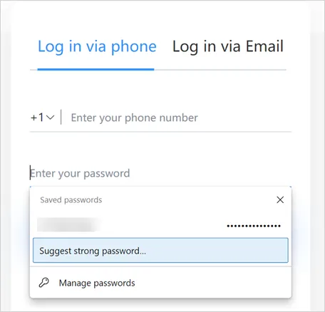 Passwort abrufen oder generieren
