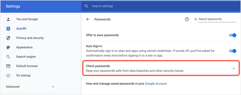 データ漏えいの漏洩についてパスワードを確認する