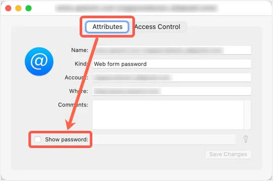 キーチェーンアクセスアプリでSafariのパスワードを表示する