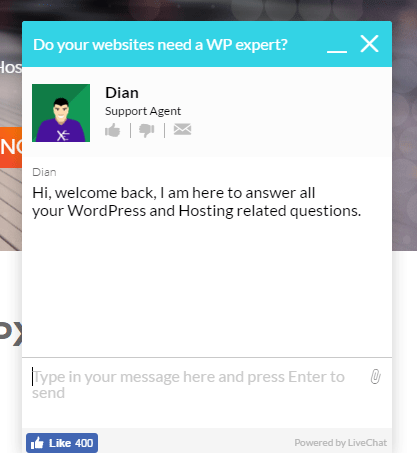 WPX- 호스팅-검토-라이브 지원 WPX-Hosting-Review-Live-Support