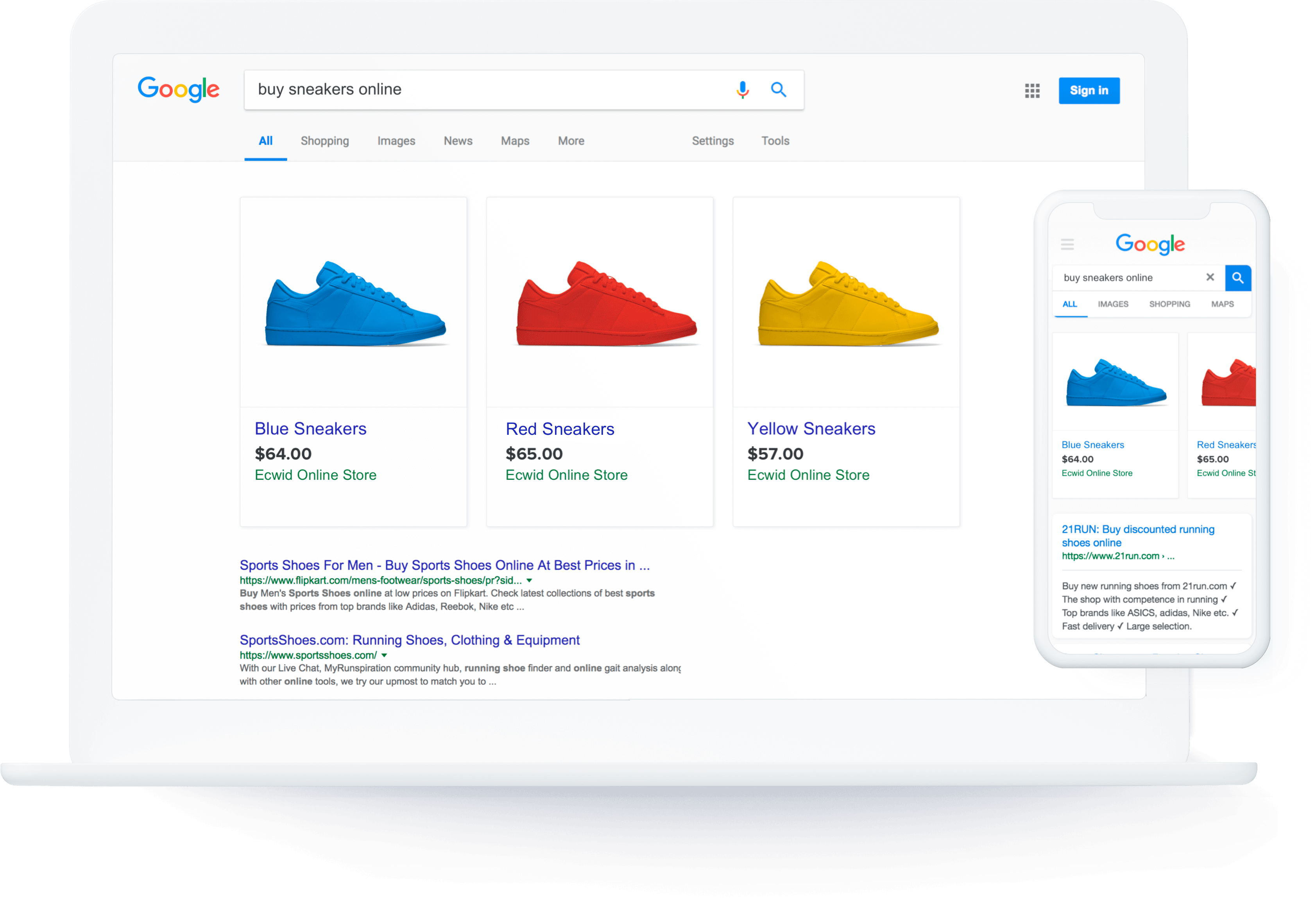 Annonces Google Shopping