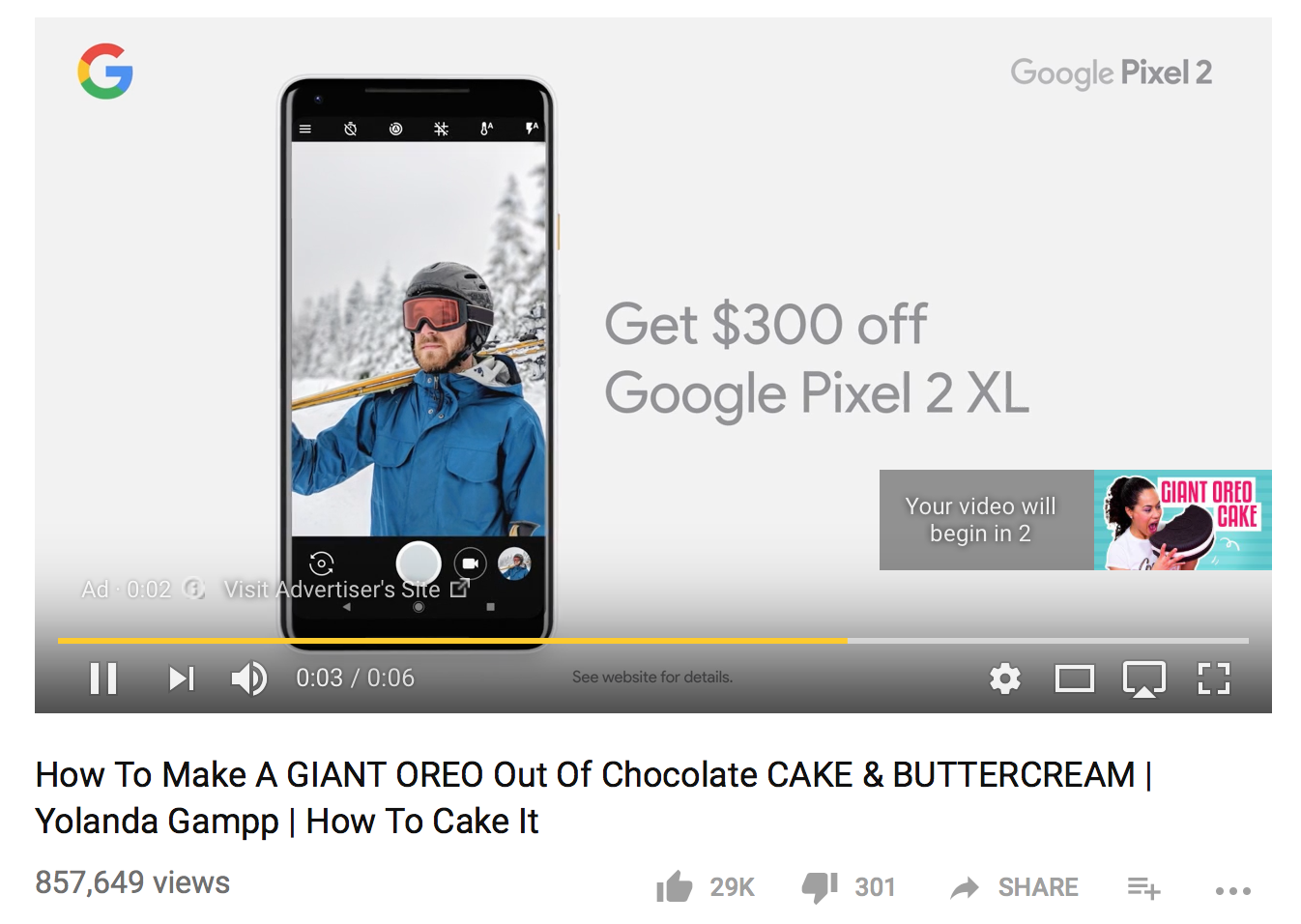 Annonces vidéo Google