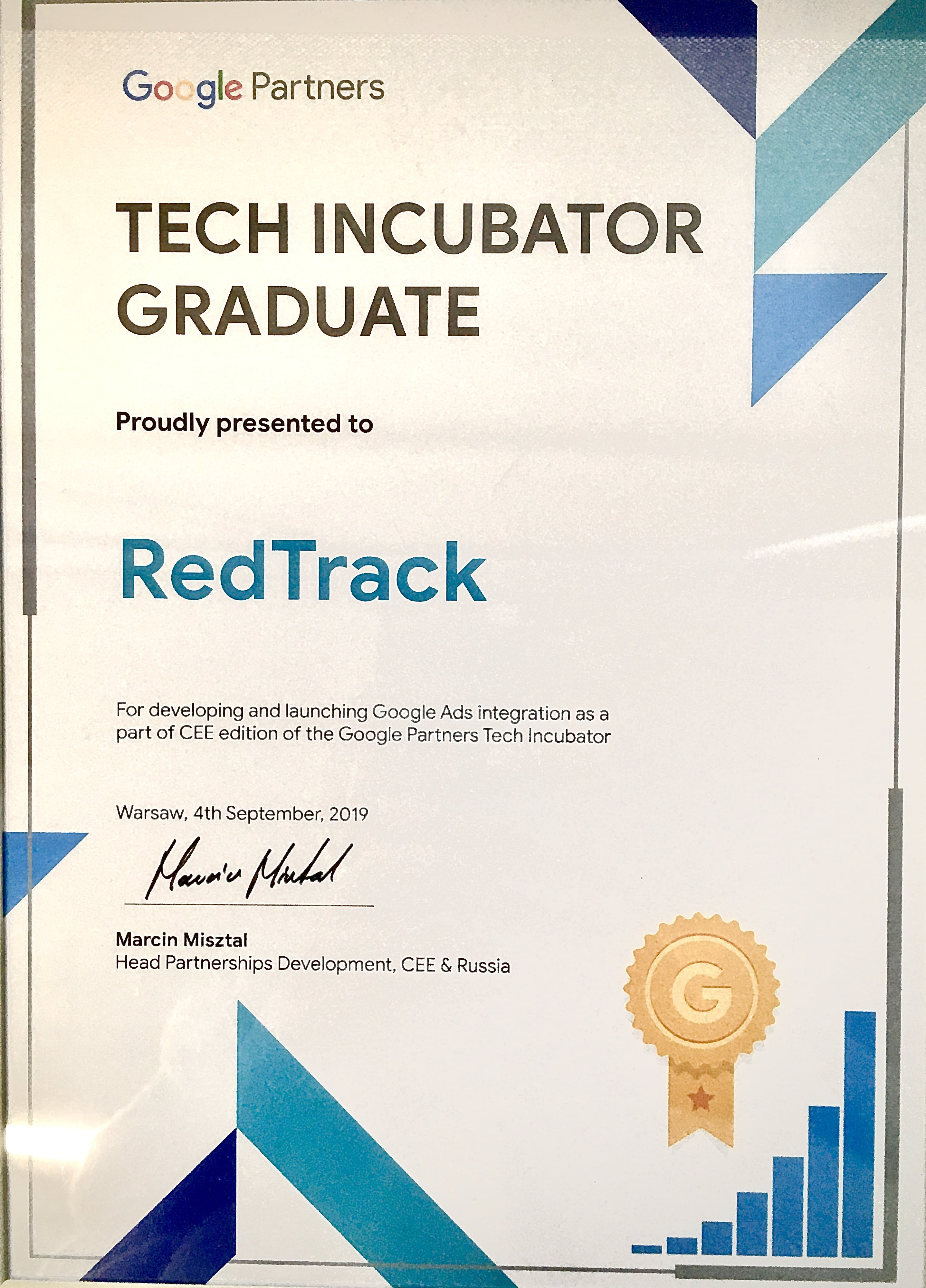 redtrack partenariat google