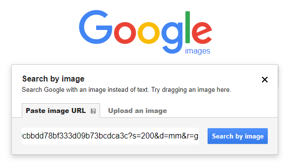 URL de recherche Google par image