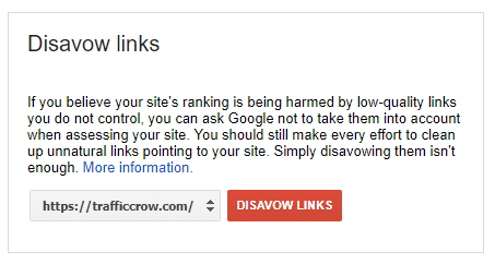 Инструмент Google Disavow