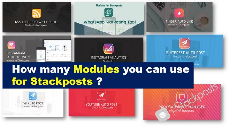 Wie viele Module können Sie für Stackposts verwenden?