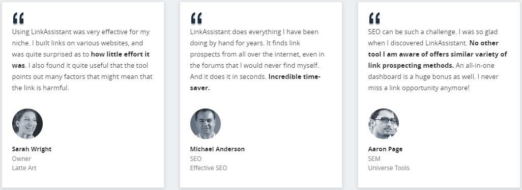 LinkAssistant 추천사