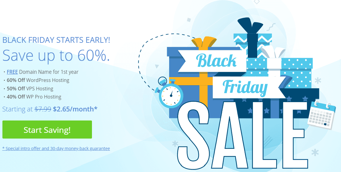 Offres Bluehost Black Friday 2019