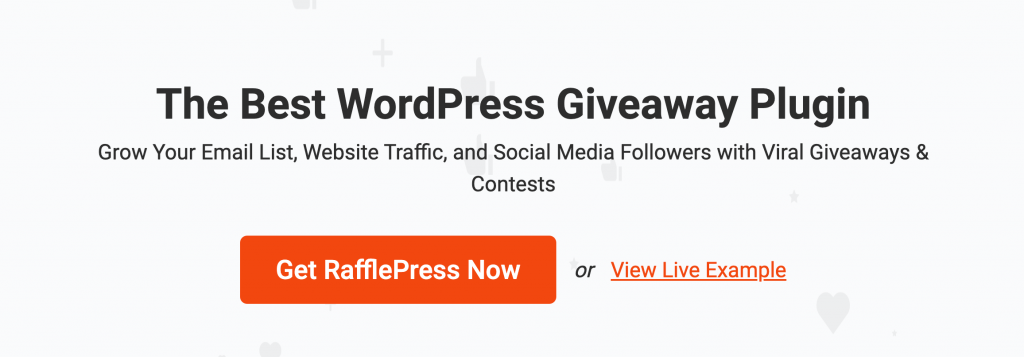 使用 RafflePress 插件為您的會員網站舉辦贈品活動。