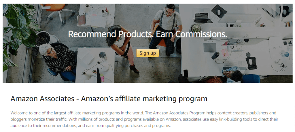 "Amazon Associates" - o programa de afiliados da Amazon