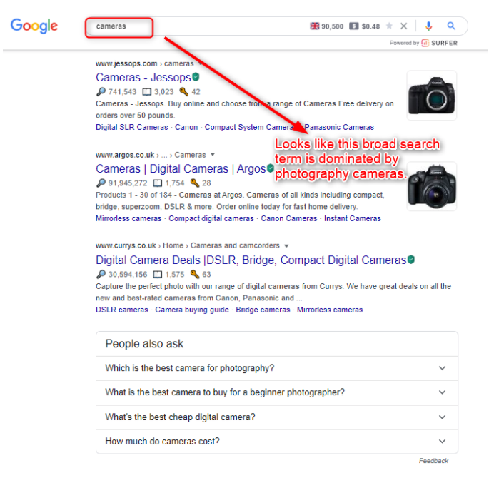 kamery SEO