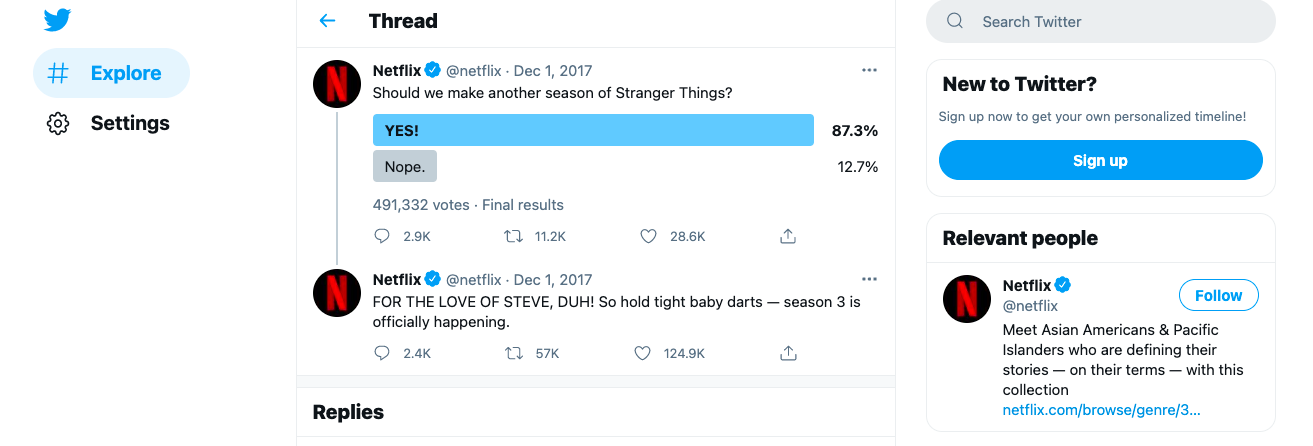 twitter de netflix