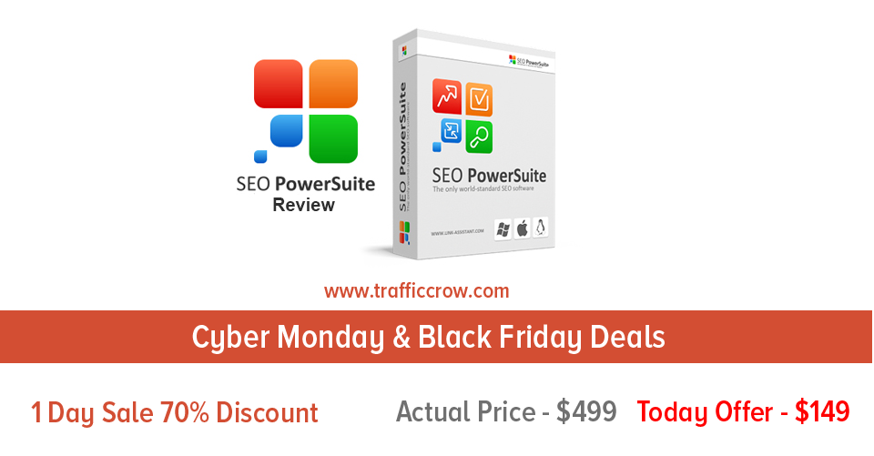 SEO Powersuite 블랙 프라이데이 거래 2016, SEO Powersuite 사이버 먼데이 세일 2016