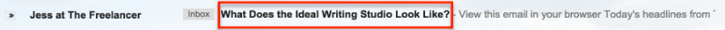 Freelance email
