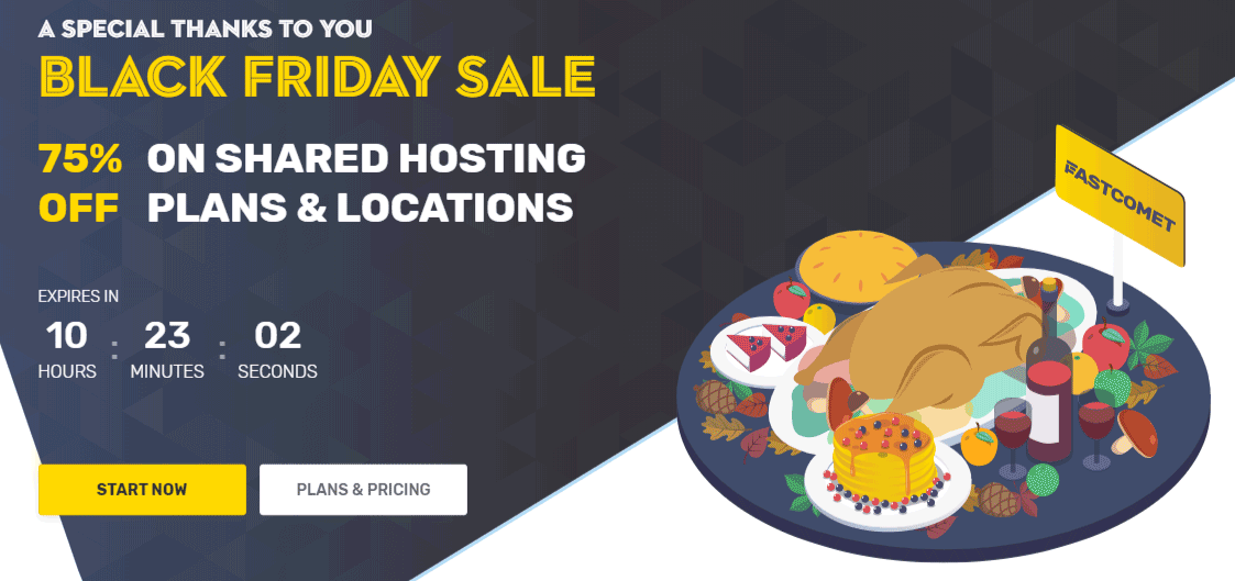 ข้อเสนอ FastComet Black Friday 2019