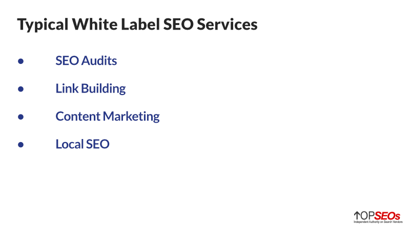 стандартные SEO-услуги White Label