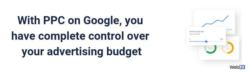 Mit PPC bei Google haben Sie die vollständige Kontrolle über Ihr Werbebudget