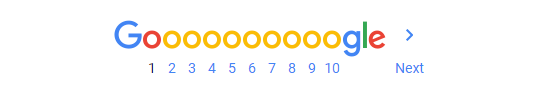 Am unteren Rand der Google-Suchergebnisse finden Sie die Option, durch weitere Seiten zu klicken