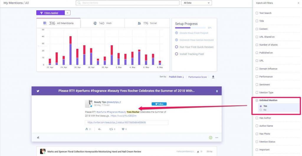 Menciones desvinculadas de BrandMentions