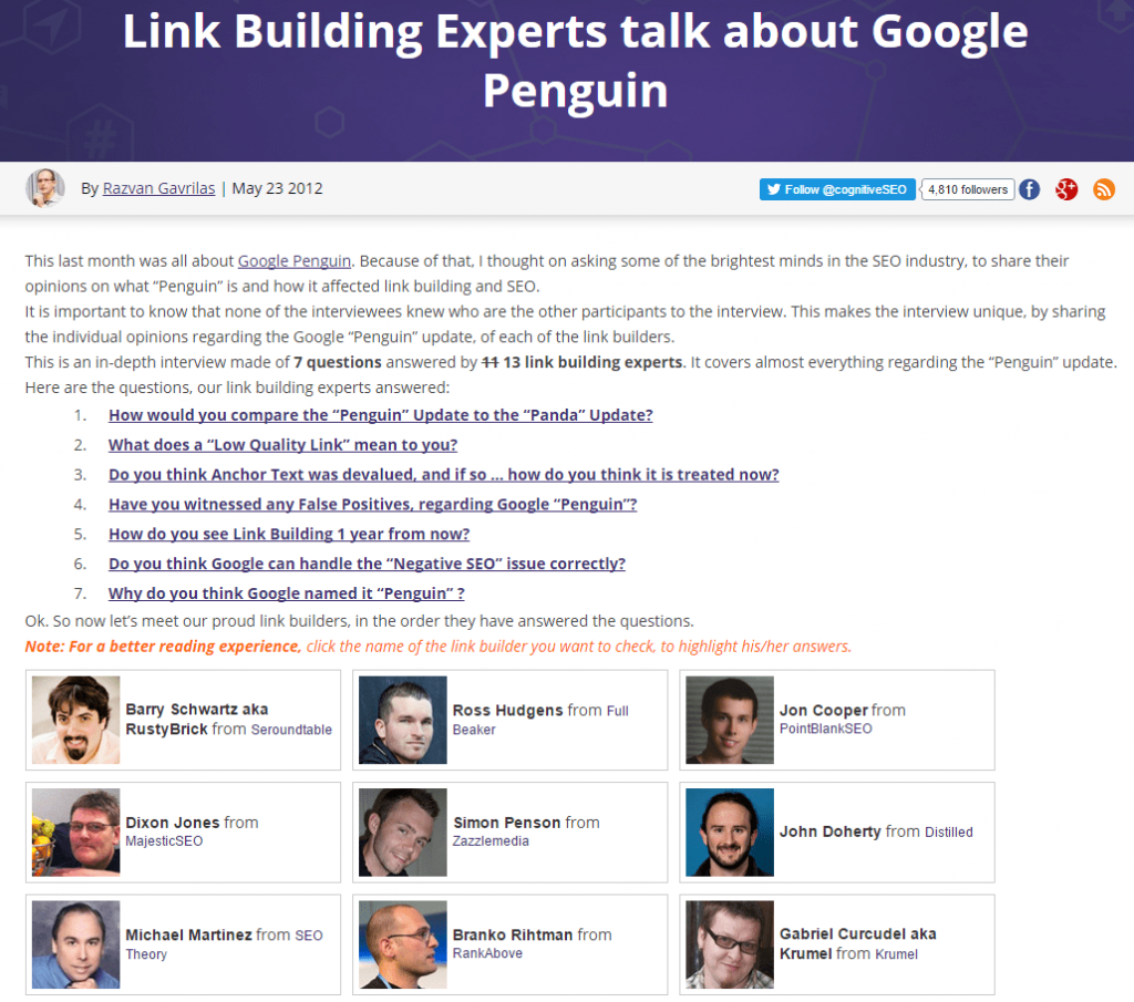 Interview mit Linkbuilding-Experten