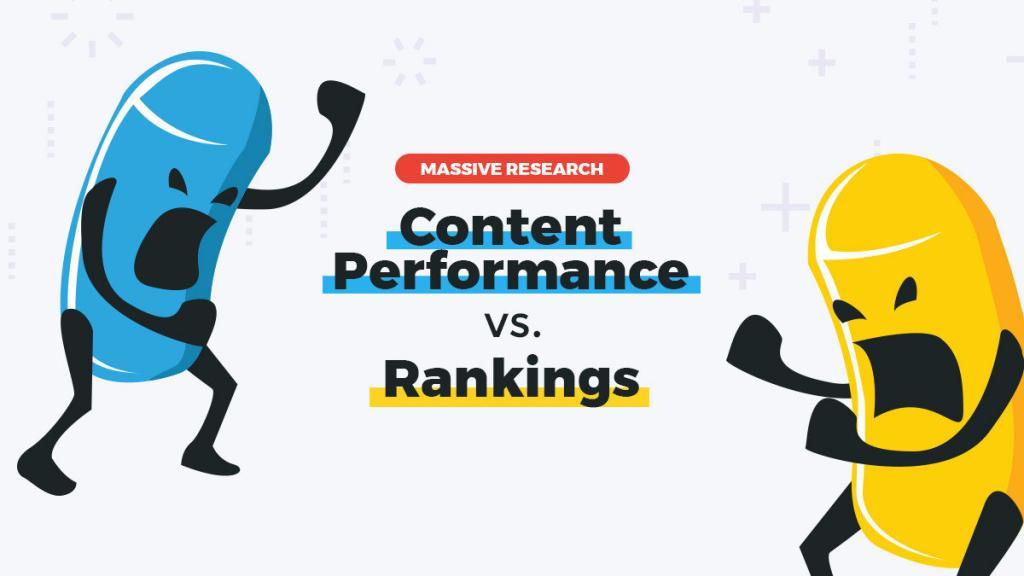أداء المحتوى مقابل تصنيفات البحث المعرفي SEO